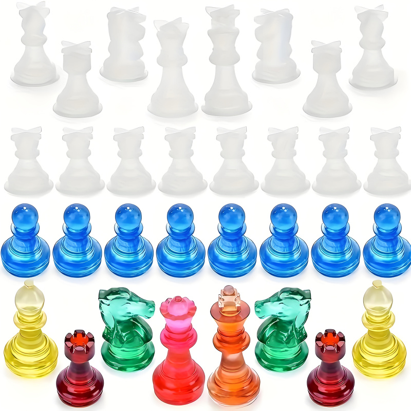 11 رقعة الشطرنج 16 مجموعة قوال - مراجعة Silicone Epoxy Resin Molds Set وسعره