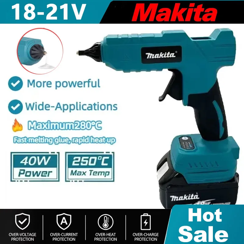 مسدس غراء كهربائي لاسلكي من ما - مراجعة Hot Melt Glue Gun Cordless وسعره