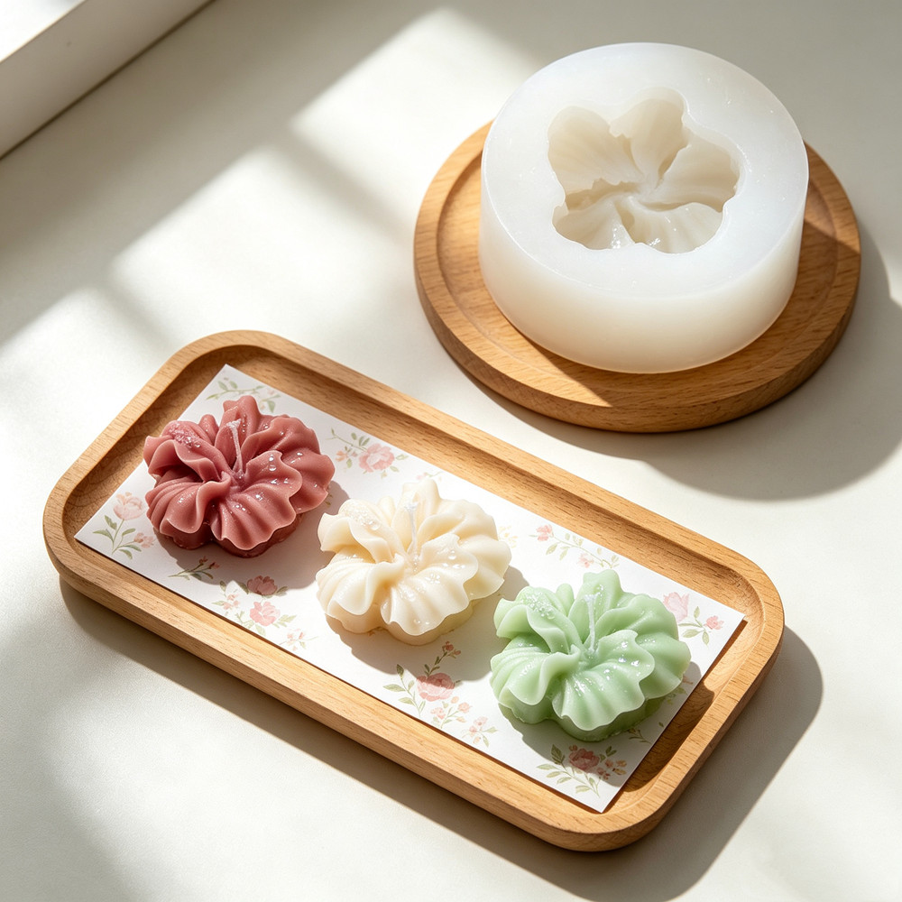 قطعتان من قالب شمعة على شكل زه - مراجعة Silicone Epoxy Resin Molds Set وسعره