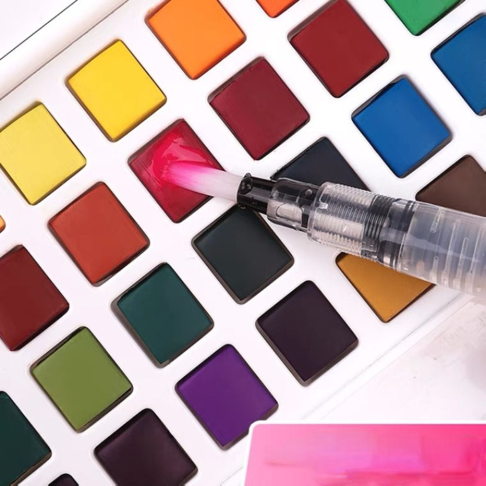 مجموعة ألوان مائية قابلة للطي  - مراجعة Watercolor Paint Set Solid Pigment وسعره